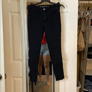 American eagle black skinny jeans